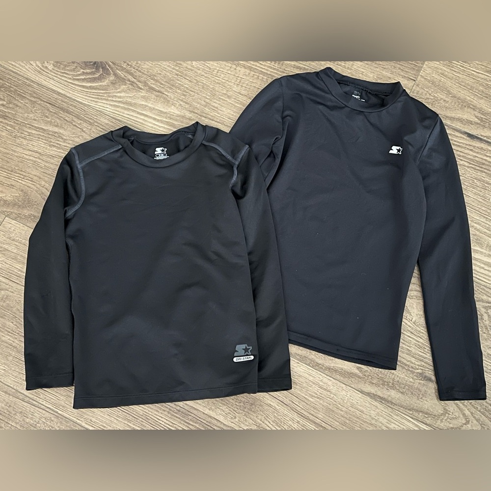 2 Boys Starter Dri Fit Long Sleeve Shirts Size 8